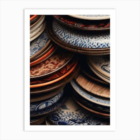 Stacked Plates Art Print