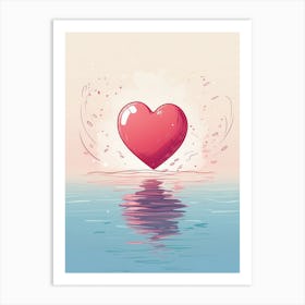 My heart Art Print