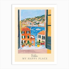 My Happy Place Positano 2 Travel Poster Art Print