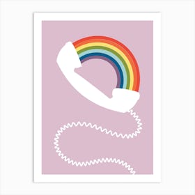 Rainbow Phone Art Print