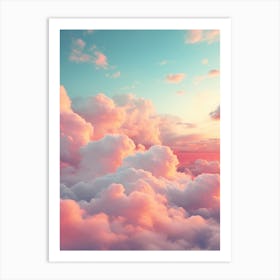 Pink Clouds In The Sky 3 Art Print