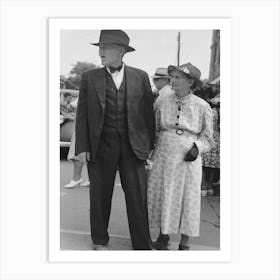 Spectators At National Rice Festival, Crowley, Louisiana By Russell Lee Art Print