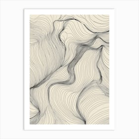 Abstract Line Drawing 6 Art Print