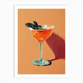 Cocktail, Retro Remix: Vibrant Mid-Century Vibes Art Print