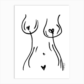 Women Body  Positivity Art Print  Art Print