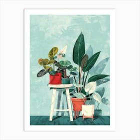 Potted Plants 3 Art Print