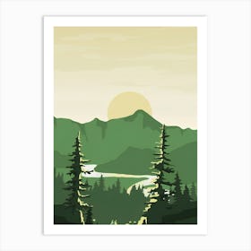 Landscape With Trees Art Print