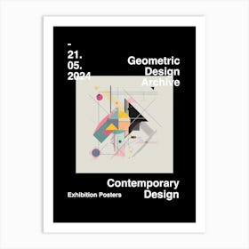 Geometric Design Archive Poster 03 Art Print
