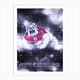 Fresno State Bulldogs Art Print