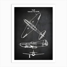 Yakovlev Yak 3upw Airplane Decor Yak Aircraft Decor Plane Decor Airplane Art Airplane Print Airplane Blueprint Aviation Decor1 Art Print