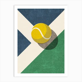 Balls Tennis Hard Court Art Print