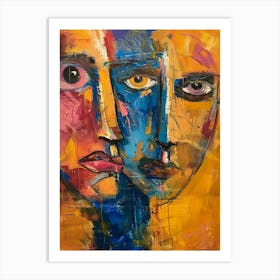 Two Faces 23 Art Print