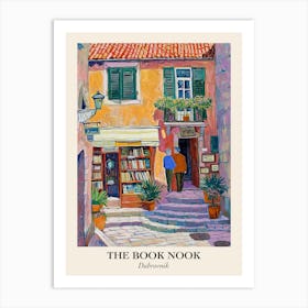 Dubrovnik Book Nook Bookshop 4 Poster Art Print