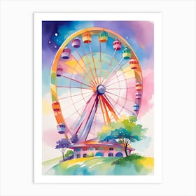 Ferris Wheel Painting 1 Art Print