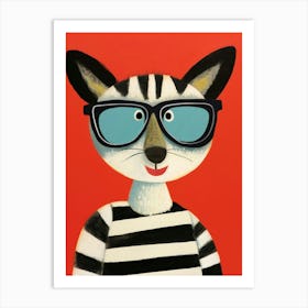 Little Lemur 1 Wearing Sunglasses Art Print