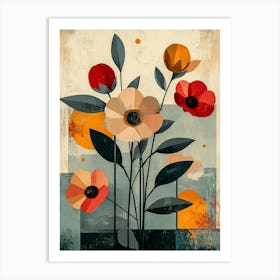 Flowers In A Vase 65 Art Print