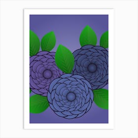 Purple Flowers Art Print