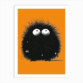 Little Black Monster Art Print