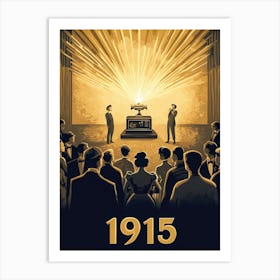 Aihrgdesign A Nostalgic Poster For An Early 1915 Cinema Scree 784a0eb9 4870 4ed2 84ee 650e43f89062 0 Poster