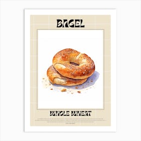 Whole Wheat Bagel 8 Art Print