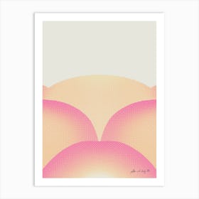 Cotton Candy Cosmos Art Print