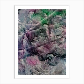 Symphony In Green And Pink Art Print