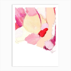 Pink Patches Art Print