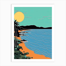 Minimal Design Style Of Phu Quoc, Vietnam 2 Art Print