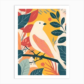 Bird On Branch Art Print