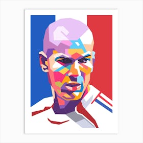 Zinedine Zidane wpap art style Art Print