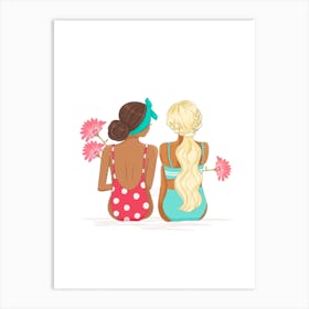 Summer Girls Art Print