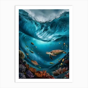 Underwater Seascape Art Print