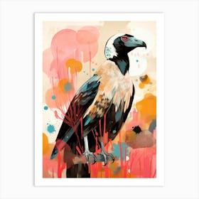 Bird Painting Collage Vulture 3 Art Print