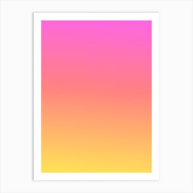 Pink Dawn Gradient Art Art Print