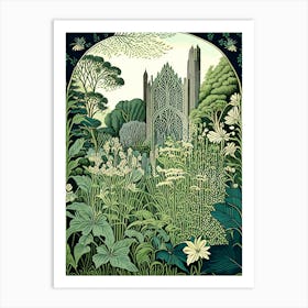 Tresco Abbey Gardens, United Kingdom Vintage Botanical Art Print