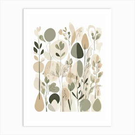 Abstract Florals Art Print