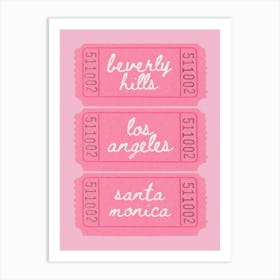 Beverly Hills | Los Angeles | Santa Monica | California Travel Art Print