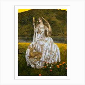 The Damsel of the Lake Called Nimue the Enchantress, 1924
Frank Cadogan Cowper | HD Remastered - The Lady of the Lake Art Print