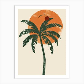 Palm Tree In The Sun Art Print