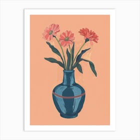 Gerberas In A Vase Art Print