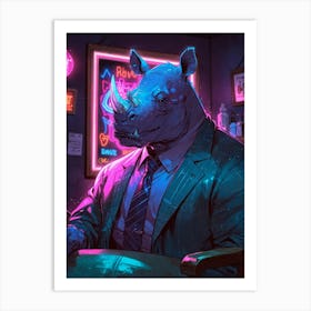 Rhino 6 Art Print