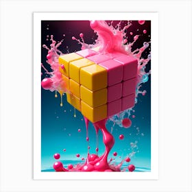 Cube Painting Art Print