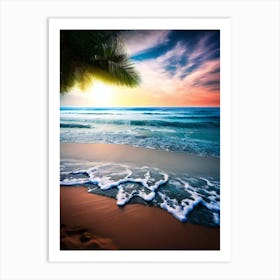 Sunset At The Beach 7 Art Print