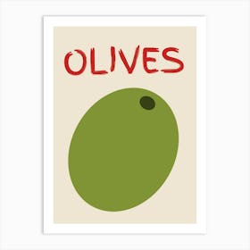 Olives Poster Art Print