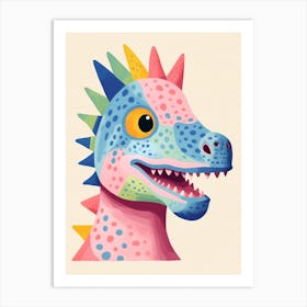 Colourful Dinosaur Citipati 2 Art Print