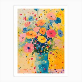 Poppies In A Vase Art Print