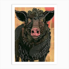 Black Pig 1 Art Print