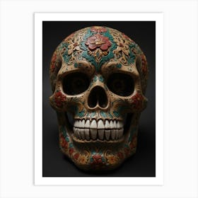 Day Of The Dead Skull 1 Art Print