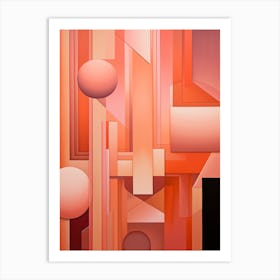 Dynamic Geometric Abstract Illustration 15 Art Print