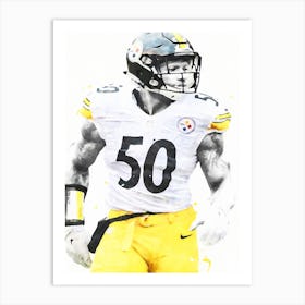 Ryan Shazier Pittsburgh 1 Art Print